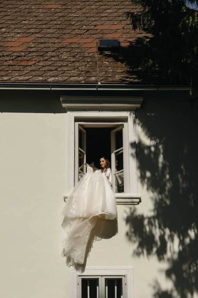 bride in spain wedding dress