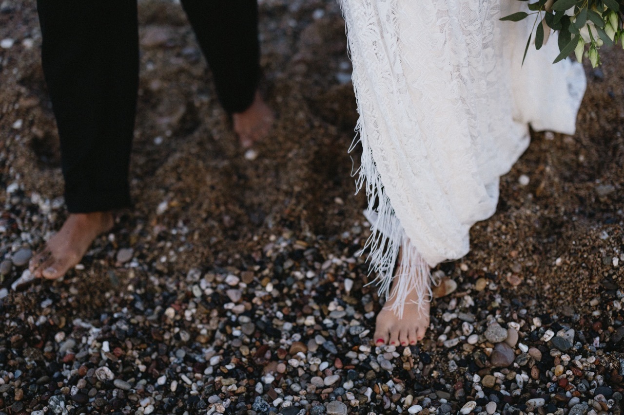 elopement on the beach in barcelona