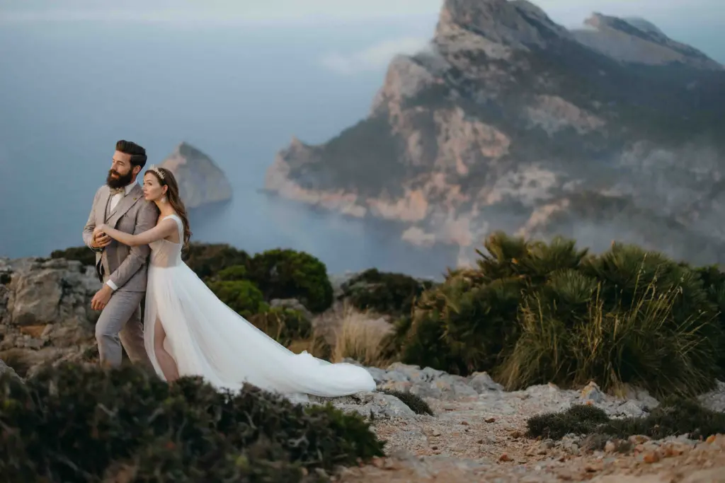 couple at best elopement destination in spain